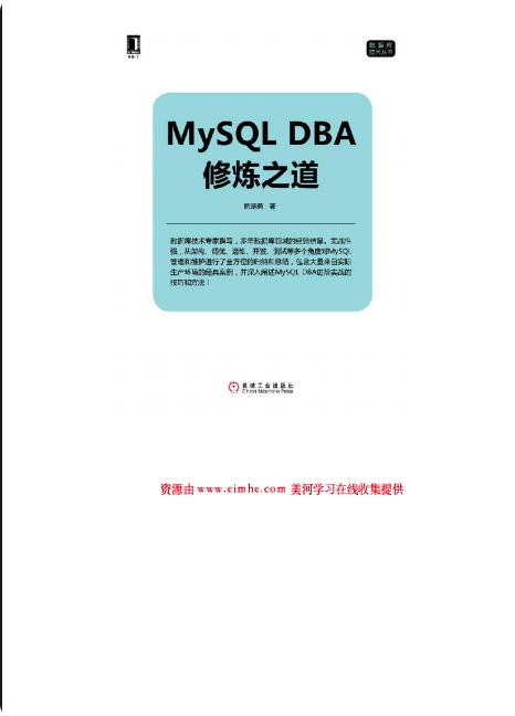 MySQLDBA修炼之道pdf电子书